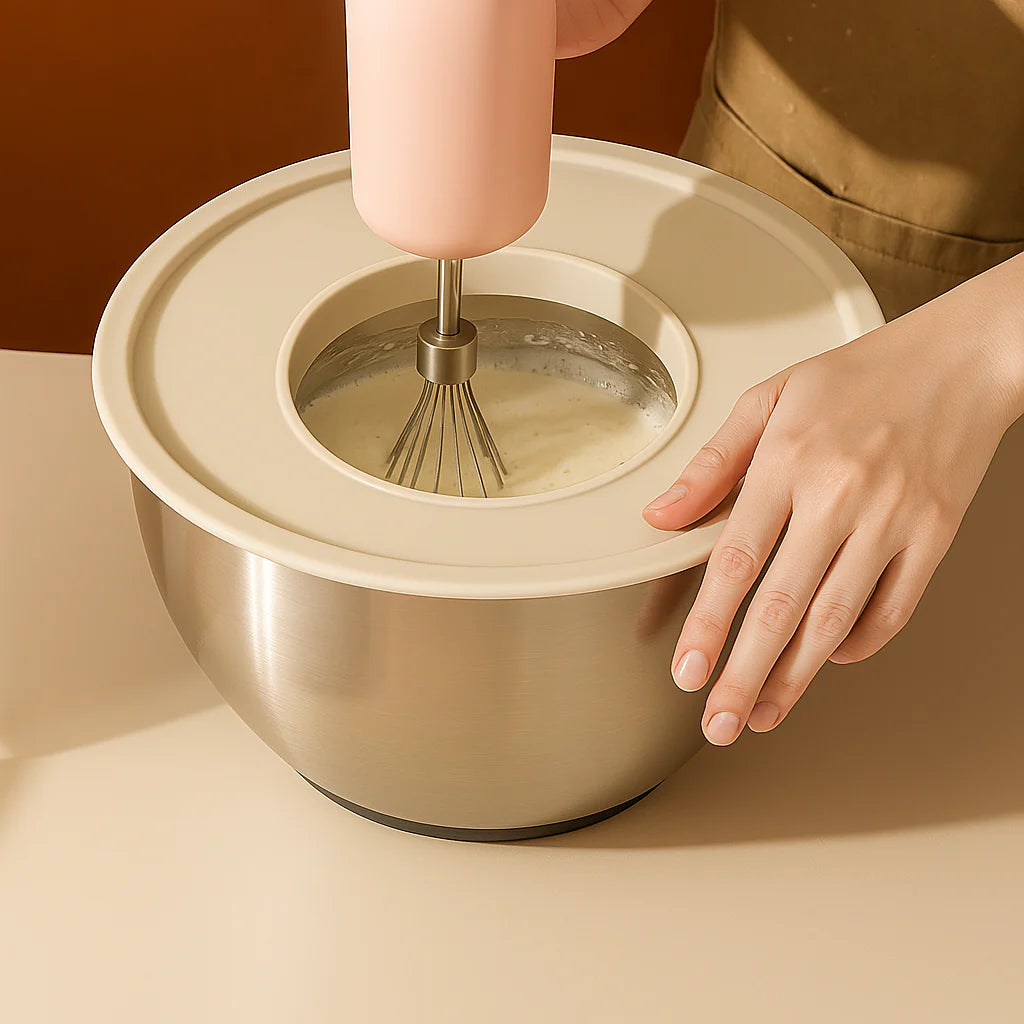 6 Piece Stainless Steel Mixing Bowl with Lids Set