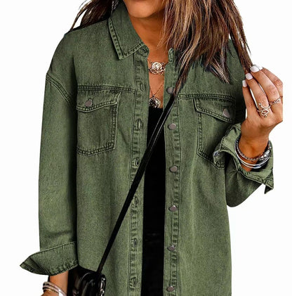 Ripped Fringe Denim Jacket