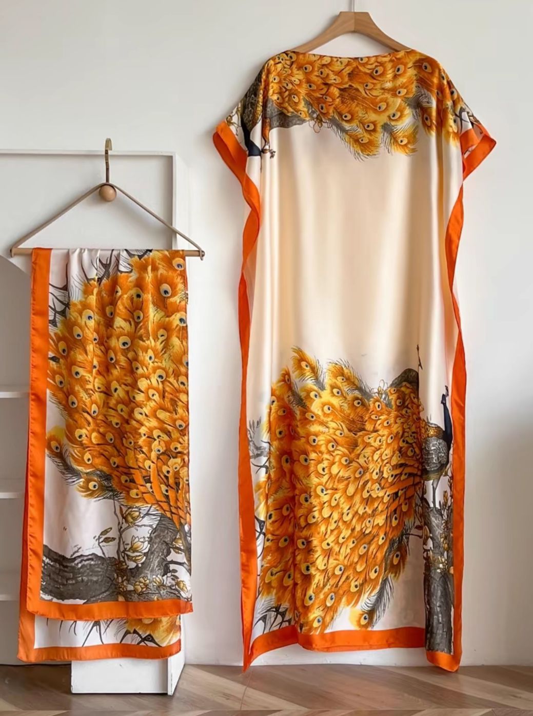 Moomoo + Scarf Set - Floral, Butterfly, Peacock