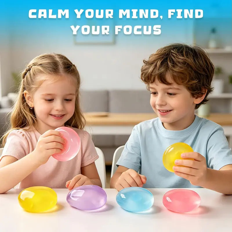 [2 Pack] Count Coconut Oil Stress Ball,Shapeable No Rebound Stress Relief Ball