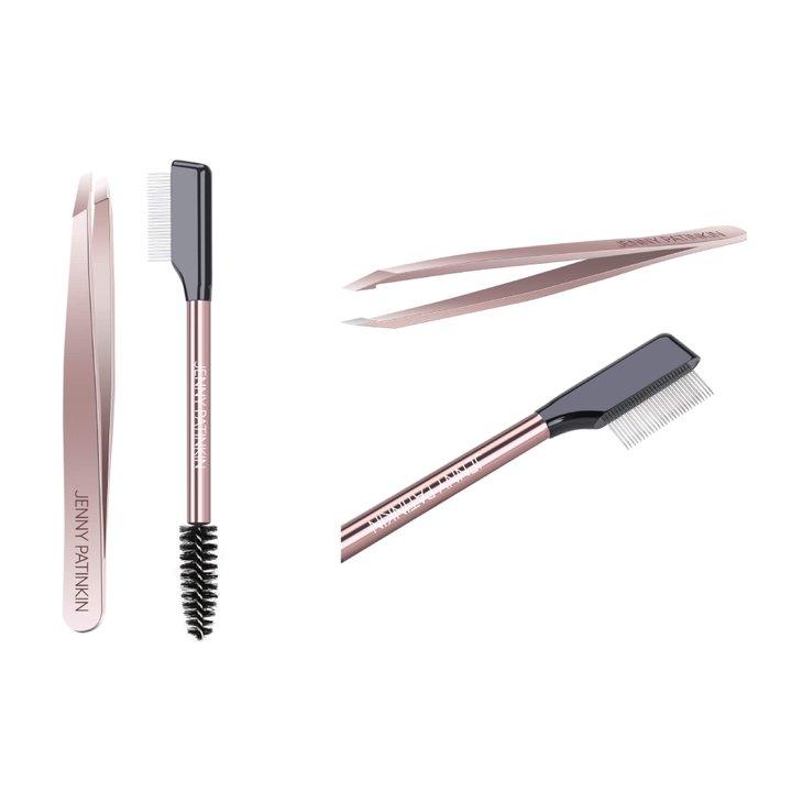 The Big Reveal Touch Up Tools for Lashes and Brows Set of Tweezers