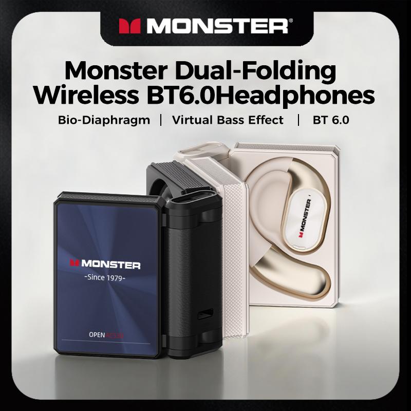 Monster Ear Buds - with Zero‑Gravity Titanium Ear‑Hook Design.