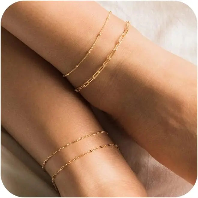 Chunky Cuban Link Chain Anklet for Women Waterproof