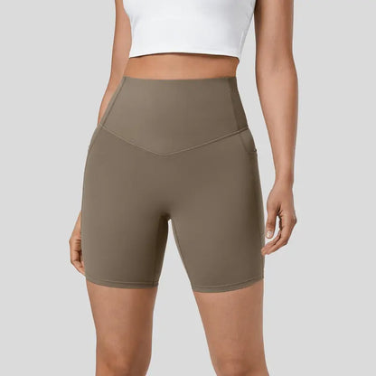 UltraSculpt High Waisted Tummy Control Pocket Shaping Training Biker Shorts 3"/5"/7"/9“