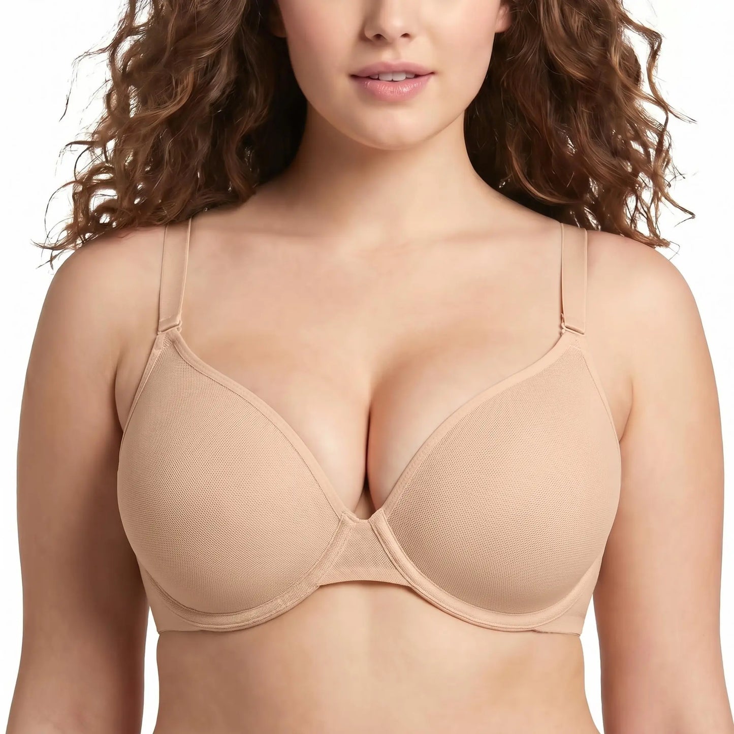 Seraphina Air Light Breathable Sheer Mesh Halter Bra Plus Size