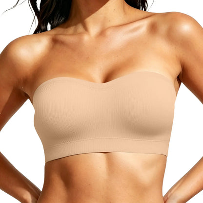 Stay Put Bandeau Bra, Strapless Bra Wireless Seamless Comfort Day