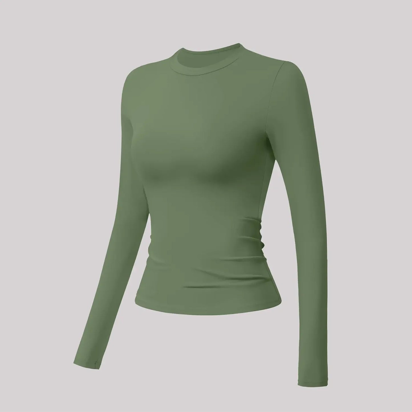 5-Piece Solid Sports Tee Set Round Neck Slim Stretchy