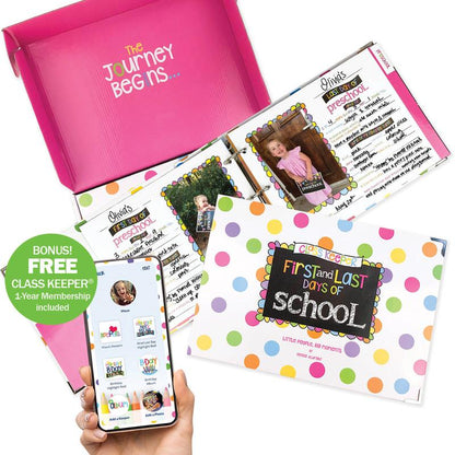 School Days Memory Book + BONUS App Membership | Simple & Stylish Keepsake Album