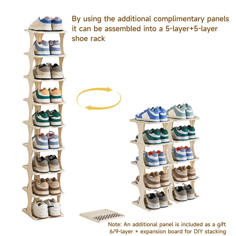 6/9-layer vertical detachable modern shoe rack