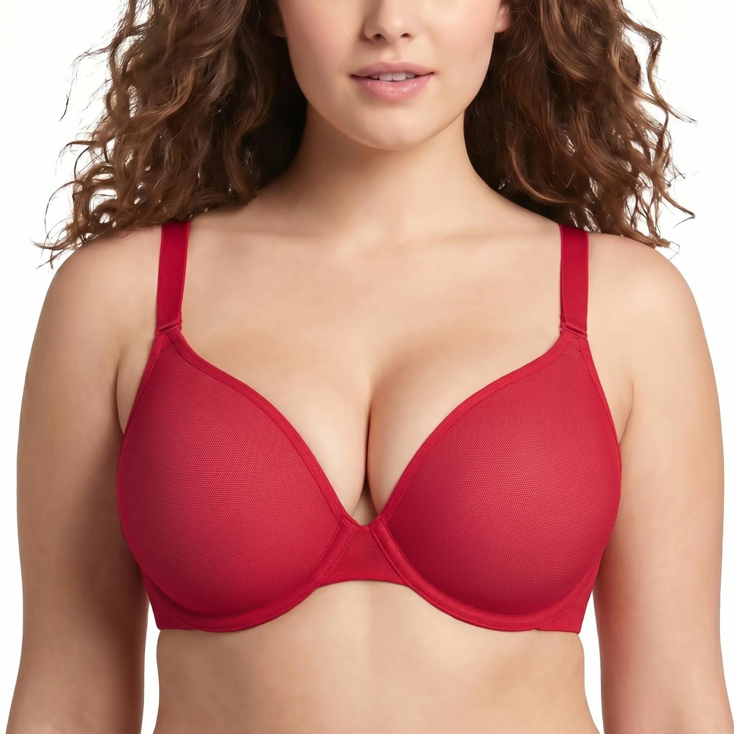Seraphina Air Light Breathable Sheer Mesh Halter Bra Plus Size