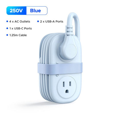 Travel Power Strip, ORICO 4 Outlets 3 USB Ports