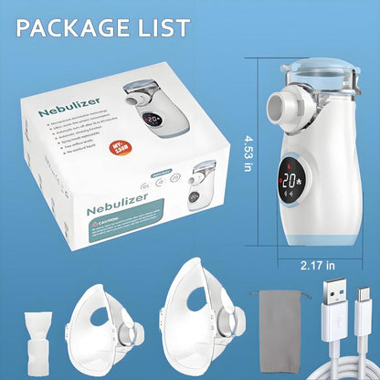 Mesh Nebulizer, Portable Nebulizer with Intuitive LED Interface