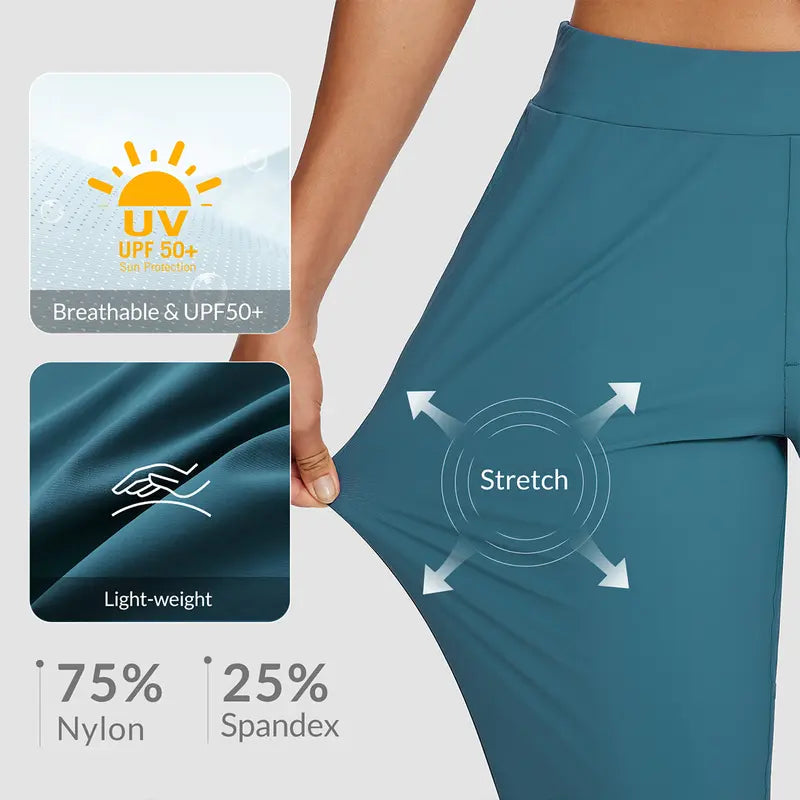 Fitted Spandex Trouser Women's Cooling Lightweight, Breathable, Soft 26\