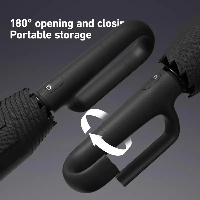 Automatic Folding Umbrella, 1 Count/60pcs Portable Rain Umbrella with Loop Buckle