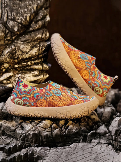 Women's Flyknit Breathable Slip-On Casual Rubber Shoes